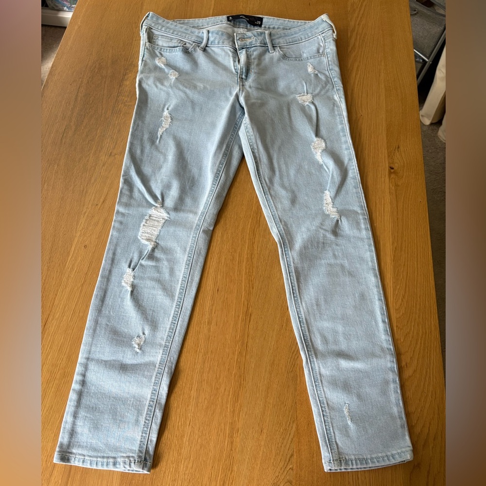 Hollister Blue Skinny Jeans Classic Style Size 9 Low Rise